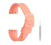 sourcing map Silicone Watch Band 19mm Width Quick Release Soft Watch Straps Replacement with Plastic Buckle and Stainless Steel Spring Bar for Men Women, Lotus Pink