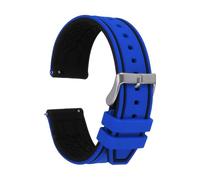 sourcing map Silicone Watch Bands 20mm Soft Quick Release Watch Bands, Sky Blue Black