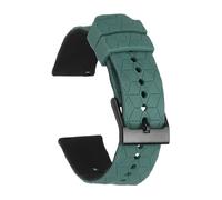sourcing map Silicone Watch Bands 22mm Width Soft Quick Release Watch Bands Replacement Sports Wristband with Stainless Steel Buckle for Men Women, Light Green-Black