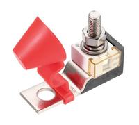 Sourcing Map Silver 275A 58V DC Marine Rated Terminal Fuse with Holder, for Automobile, Ship, Boat, RV Circuits