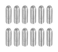 sourcing map Silver Ball Point Set Screws, M2.5x8mm 304 Stainless Steel Hex Socket Spring Plungers Grub Screw for Industrial Electronic Machine Home Furniture Repair Workplaces, Pack of 12