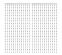 sourcing map Silver Stars Backdrop, Silver Curtains 3.3x6.6ft Glitter Star Twinkle Decor Foil Fringe Garland Banner Decorations for New Year Birthday Party Wedding Celebration 2 Pack