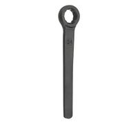 sourcing map Single Head Box End Wrench 24mm 45# Steel Spraying Straight Handle Box End Wrenches Single Head Metric Spanner Hand Tool for Automotive Repair Maintenance Mechanical, Black