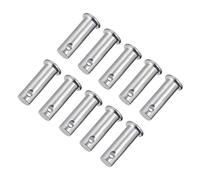 sourcing map Single Hole Clevis Pins,10mm x 30mm Flat Head Zinc-Plating Steel 10 Pcs