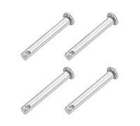 sourcing map Single Hole Clevis Pins - 5mm X 35mm Flat Head 304 Stainless Steel Link Hinge Pin 4Pcs