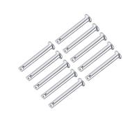 sourcing map Single Hole Clevis Pins,5mm x 35mm Flat Head Zinc-Plating Steel 10 Pcs