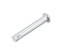 sourcing map Single Hole Clevis Pins - 6mm X 45mm Flat Head Zinc-Plating Solid Steel Link Hinge Pin 20Pcs