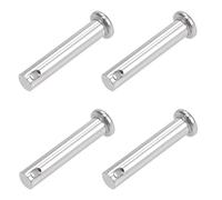 sourcing map Single Hole Clevis Pins - 8mm X 40mm Flat Head 304 Stainless Steel Link Hinge Pin 4Pcs