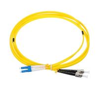sourcing map Single-Mode Duplex Fiber Patch Cable 2m/6.6Ft LSZH Fiber Optic LC-ST/UPC for Data Centers Router Switches Transceivers