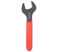 sourcing map Single Open End Wrench 26mm Metric 15 Degree Offset Angle U-Shaped Open Ended Spanner Small Flat Head Blackening Wrench with Red Shank for Automotive Repair Furniture Assembly
