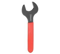 sourcing map Single Open End Wrench 31mm Metric 15 Degree Offset Angle U-Shaped Open Ended Spanner Small Flat Head Blackening Wrench with Red Shank for Automotive Repair Furniture Assembly