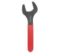 sourcing map Single Open End Wrench 44mm Metric 15 Degree Offset Angle U-Shaped Open Ended Spanner Small Flat Head Blackening Wrench with Red Shank for Automotive Repair Furniture Assembly