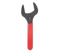 sourcing map Single Open End Wrench 74mm Metric 15 Degree Offset Angle U-Shaped Open Ended Spanner Small Flat Head Blackening Wrench with Red Shank for Automotive Repair Furniture Assembly
