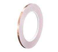 sourcing map Single-Sided Conductive Tape Copper Foil Tape Adhesive 5mm x 30m/98.4ft for Guitar,EMI Shielding Crafts, Electrical Repairs 1pcs