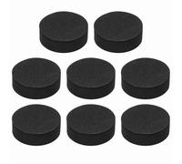sourcing map Single Sided Speaker Isolation Pads, 35mmx12mm 60 Hardness Round Black Non Slip EVA Acoustic Foam Pads Feet Anti-Vibration Base for Decks Speaker HiFi Sound System, Pack of 8