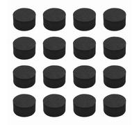 sourcing map Single Sided Speaker Isolation Pads, 35mmx20mm 60 Hardness Round Black Non Slip EVA Acoustic Foam Pads Feet Anti-Vibration Base for Decks Speaker HiFi Sound System, Pack of 16