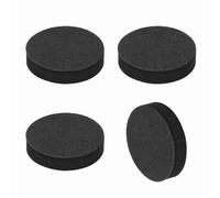 sourcing map Single Sided Speaker Isolation Pads, 35mmx8mm 60 Hardness Round Black Non Slip EVA Acoustic Foam Pads Feet Anti-Vibration Base for Decks Speaker HiFi Sound System, Pack of 4