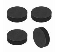 sourcing map Single Sided Speaker Isolation Pads, 45mmx12mm Round Black Non Slip EVA Acoustic Foam Pads Feet Anti-Vibration Base for Decks Speaker Subwoofer HiFi Sound System, Pack of 4