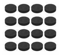 sourcing map Single Sided Speaker Isolation Pads, 45mmx12mm Round Black Non Slip EVA Acoustic Foam Pads Feet Anti-Vibration Base for Decks Speaker Subwoofer HiFi Sound System, Pack of 16