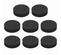 sourcing map Single Sided Speaker Isolation Pads, 45mmx12mm Round Black Non Slip EVA Acoustic Foam Pads Feet Anti-Vibration Base for Decks Speaker Subwoofer HiFi Sound System, Pack of 8