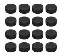 sourcing map Single Sided Speaker Isolation Pads, 45mmx20mm 60 Hardness Round Black Non Slip EVA Acoustic Foam Pads Feet Anti-Vibration Base for Decks Speaker HiFi Sound System, Pack of 16