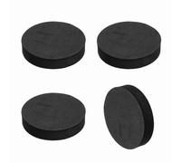 sourcing map Single Sided Speaker Isolation Pads, 55mmx12mm Round Black Non Slip EVA Acoustic Foam Pads Feet Anti-Vibration Base for Decks Speaker Subwoofer HiFi Sound System, Pack of 4