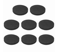 sourcing map Single Sided Speaker Isolation Pads, 55mmx8mm 60 Hardness Round Black Non Slip EVA Acoustic Foam Pads Feet Anti-Vibration Base for Decks Speaker HiFi Sound System, Pack of 8
