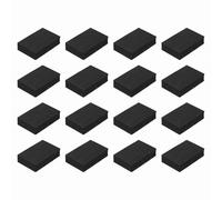 sourcing map Single Sided Speaker Isolation Pads, 60mmx40mmx15mm Square Black Non Slip EVA Acoustic Foam Pads Feet Anti-Vibration Base for Decks Speaker Subwoofer HiFi Sound System, Pack of 16
