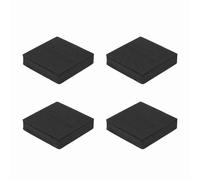 sourcing map Single Sided Speaker Isolation Pads, 60mmx60mmx15mm Square Black Non Slip EVA Acoustic Foam Pads Feet Anti-Vibration Base for Decks Speaker Subwoofer HiFi Sound System, Pack of 4