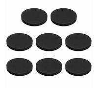 sourcing map Single Sided Speaker Isolation Pads, 60mmx8mm 60 Hardness Round Black Non Slip EVA Acoustic Foam Pads Feet Anti-Vibration Base for Decks Speaker HiFi Sound System, Pack of 8
