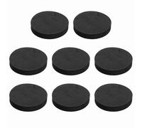 sourcing map Single Sided Speaker Isolation Pads, 70mmx12mm Round Black Non Slip EVA Acoustic Foam Pads Feet Anti-Vibration Base for Decks Speaker Subwoofer HiFi Sound System, Pack of 8