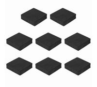 sourcing map Single Sided Speaker Isolation Pads, 70mmx70mmx20mm Square Black Non Slip EVA Acoustic Foam Pads Feet Anti-Vibration Base for Decks Speaker Subwoofer HiFi Sound System, Pack of 8