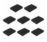 sourcing map Single Sided Speaker Isolation Pads, 90mmx65mmx15mm Square Black Non Slip EVA Acoustic Foam Pads Feet Anti-Vibration Base for Decks Speaker Subwoofer HiFi Sound System, Pack of 8