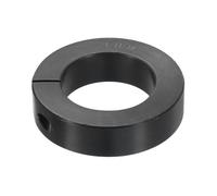 sourcing map Single Split Shaft Collar 1-11/16" Bore One-Piece Clamping Collar, 2-3/4" OD, 11/16" Thickness, Black Oxide Steel Set Screw Lock Collar Clamp
