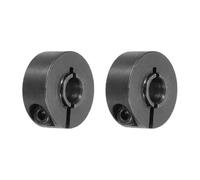 sourcing map Single Split Shaft Collar 5/16"(8mm) Bore Carbon Steel Clamp-On Screw Collar 1"(25mm) OD x 7/16"(11.5mm) H for Drive Shafts Agricultural Implements Machine Tool Black, 2 Pcs