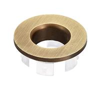 sourcing map Sink Trim Overflow Cover, Sink Overflow Rings Bathroom Kitchen Basin Drain Cover Hole Insert in Round Caps, Bronze