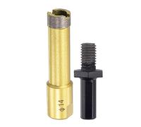 sourcing map Sintered Diamond Core Drill Bits 14mm Hole Saws with M10 Arbor Adapter for Masonry Porcelain Tile Marble Concrete Stone Brick
