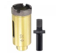 sourcing map Sintered Diamond Core Drill Bits 32mm Hole Saws with M10 Arbor Adapter for Masonry Porcelain Tile Marble Concrete Stone Brick