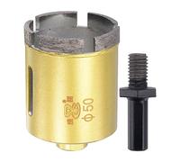 sourcing map Sintered Diamond Core Drill Bits 50mm Hole Saws with M10 Arbor Adapter for Masonry Porcelain Tile Marble Concrete Stone Brick