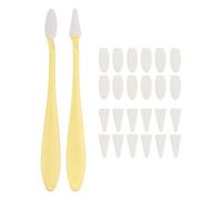 sourcing map Sketch Trimmer Erase Sponge Wiper, Oil Pastel Blending Pencils Drawing Tool with 20 Pcs Replacement Sponge Wipes for Shadowing Highlight Correcting (Pack of 2, Yellow)