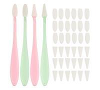 sourcing map Sketch Trimmer Erase Sponge Wiper, Oil Pastel Blending Pencils Drawing Tool with 40 Pcs Replacement Sponge Wipes for Shadowing Highlight Correcting (Pack of 4, Green/Pink)