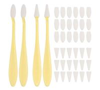 sourcing map Sketch Trimmer Erase Sponge Wiper, Oil Pastel Blending Pencils Drawing Tool with 40 Pcs Replacement Sponge Wipes for Shadowing Highlight Correcting Painting (Pack of 4, Yellow)