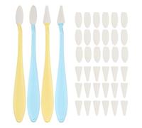 sourcing map Sketch Trimmer Erase Sponge Wiper, Oil Pastel Blending Pencils Drawing Tool with 40 Pcs Replacement Sponge Wipes for Shadowing Highlight Correcting (Pack of 4, Yellow/Blue)