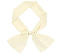 sourcing map Skinny Silky Solid Color Long Scarves Waistband Neck Wraps for Women Beige 1