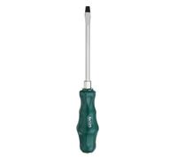 sourcing map SL6 Flat Head Screwdriver 8.9" Magnetic Demolition Slotted Screwdrivers 4.9" CR-V with Ergonomic Handle for DIY Repairing, Green