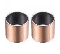 sourcing map Sleeve Bearing 24mm Bore 27mm OD 30mm Length Plain Bearings Wrapped Oilless Bushings 2pcs