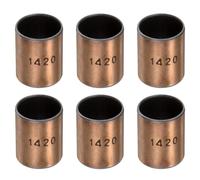 sourcing map Sleeve Bearings 14mm Bore x 16mm OD x 20mm Length Plain Bearings Wrapped Oilless Bushings for Sliding Parts of Machinery, 6pcs