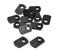 sourcing map Slide in T-Nut with Offset Thread, 25Pcs 5/16"-18 Carbon Steel Zinc-Plating Nuts for T Track Extrusions