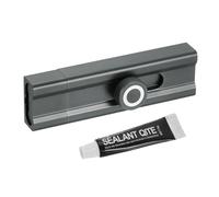 sourcing map Slide Lock, 4 Inch Adhesive Security Barrel Slide Bolt Latch, Aluminum Alloy Sliding Bolt Locks for Flush or Recessed Doors, Screen, Window, Patio Doors, Gray