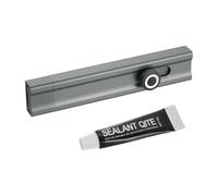 sourcing map Slide Lock, 6 Inch Adhesive Security Barrel Slide Bolt Latch, Aluminum Alloy Sliding Bolt Locks for Flush or Recessed Doors, Screen, Window, Patio Doors, Gray